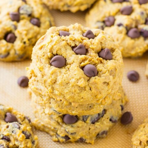 Pumpkin Chocolate Chip Cookies – Deliciously Sprinkled