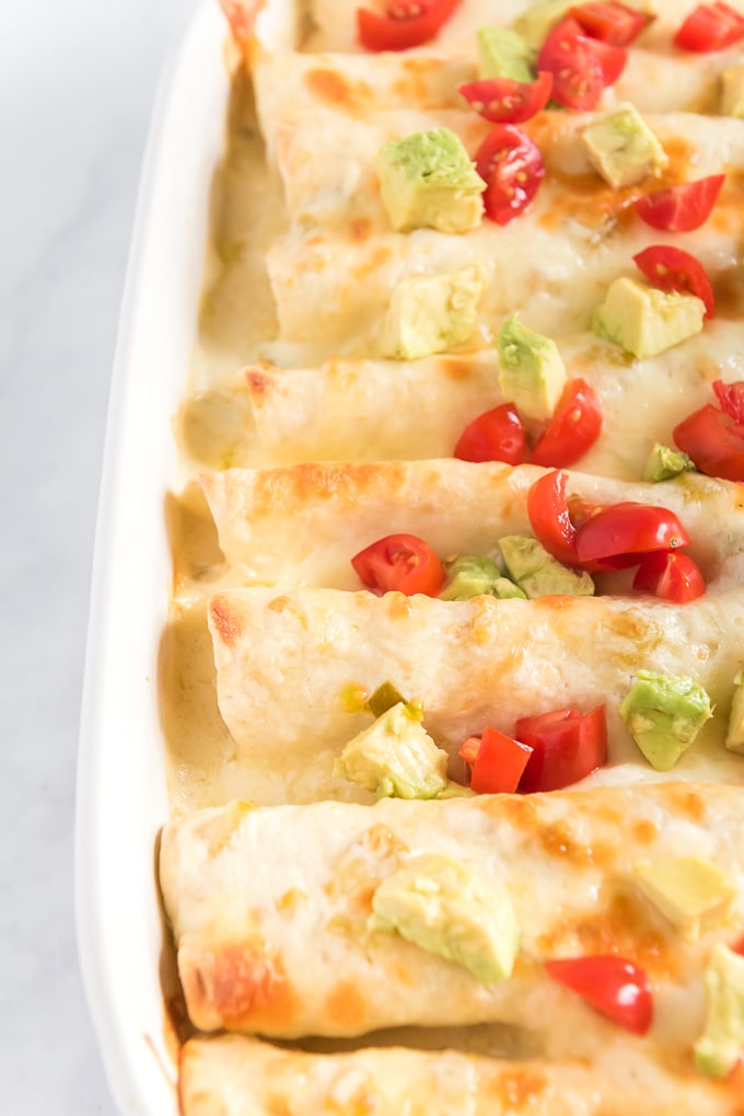easy chicken enchilada recipe closeup