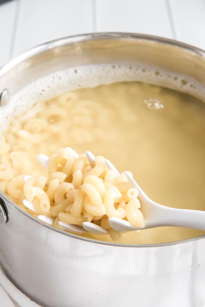 cook pasta for crockpot mac and cheese