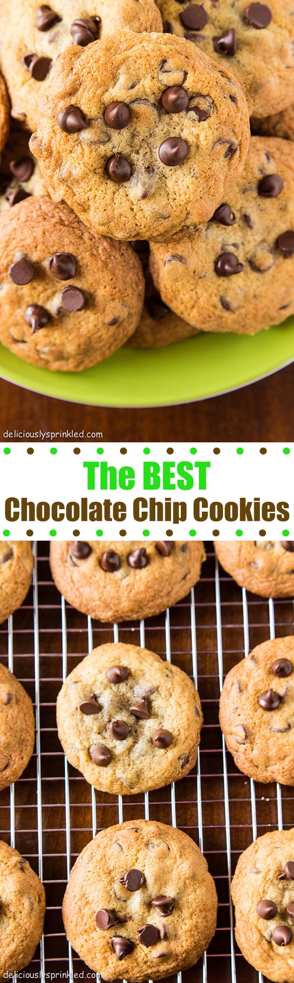 homemade chocolate chip cookies pinterest image