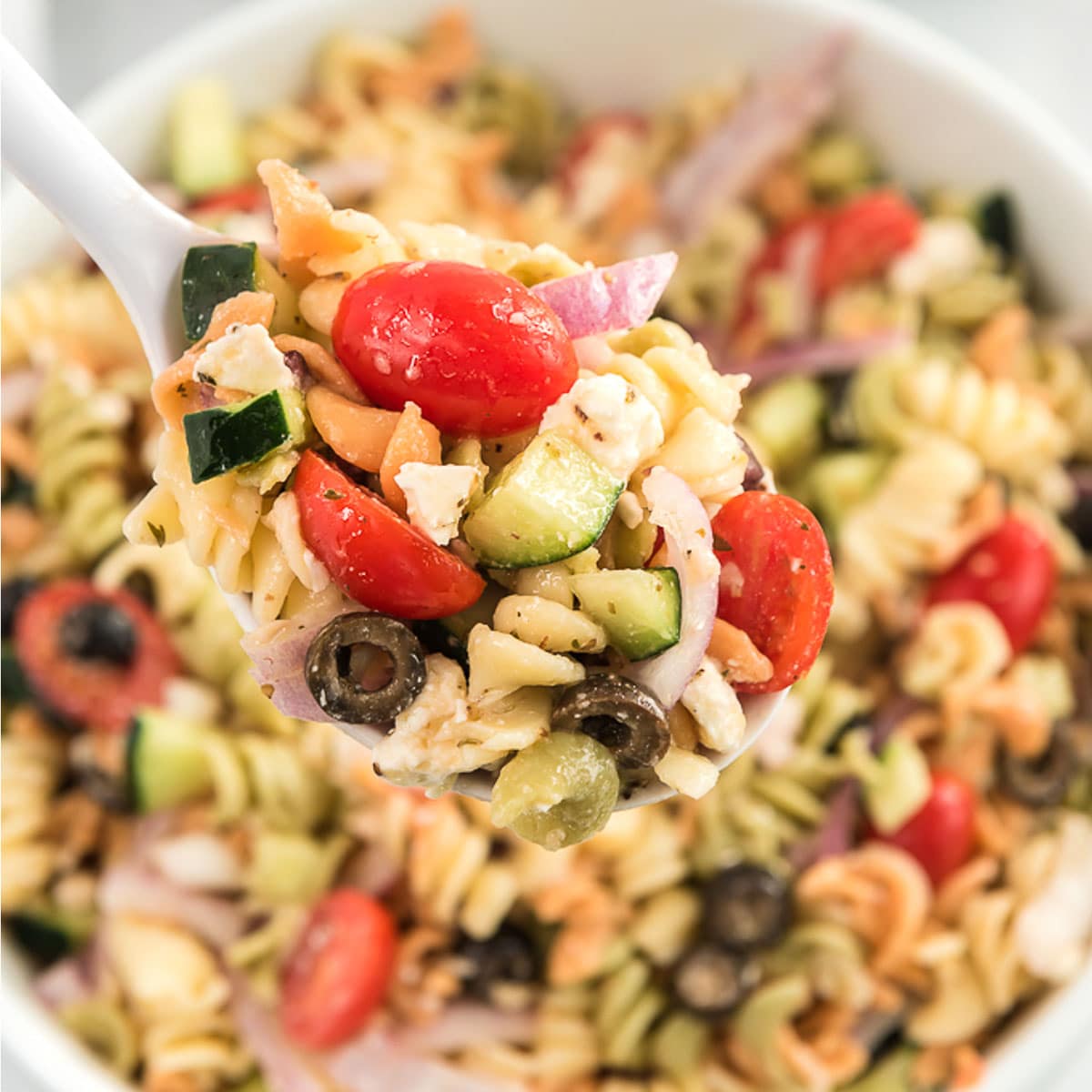 The Best Greek Pasta Salad