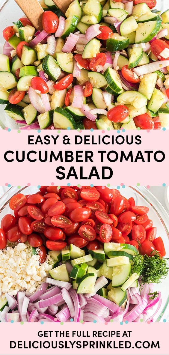 Easy Cucumber Tomato Salad – Deliciously Sprinkled