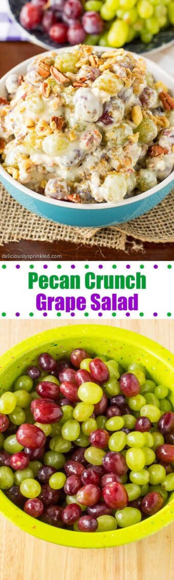 Pecan Crunch Grape Salad – Deliciously Sprinkled