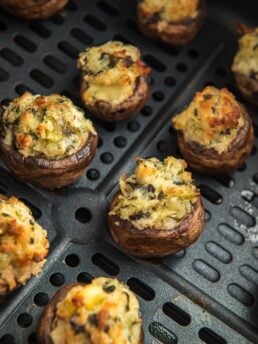Stuffed Mushrooms made in the air fryer