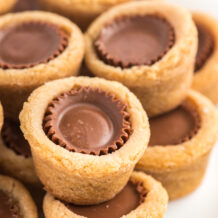 Peanut Butter Cup Cookies on a plate