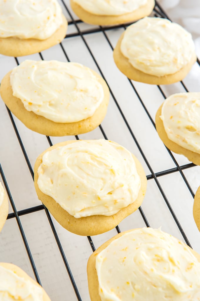 frosted orange creamsicle cookies