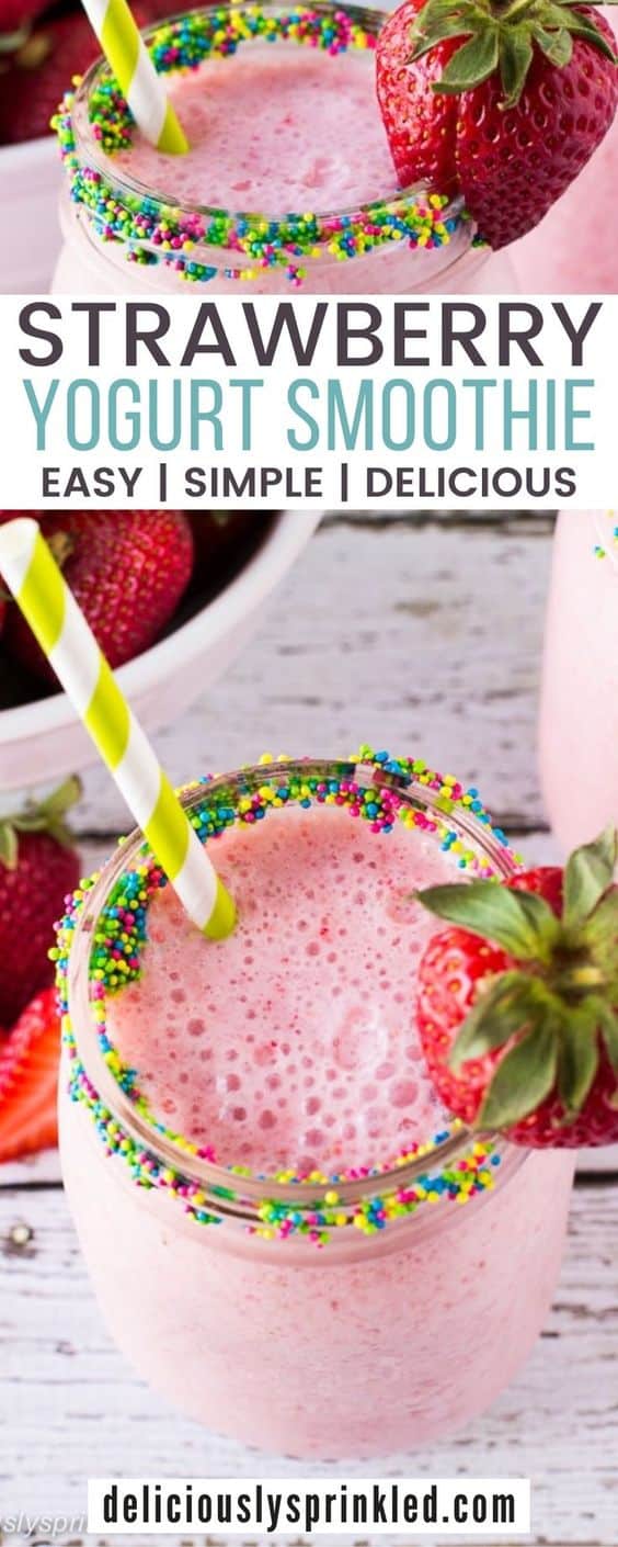 Strawberry Smoothie – Deliciously Sprinkled