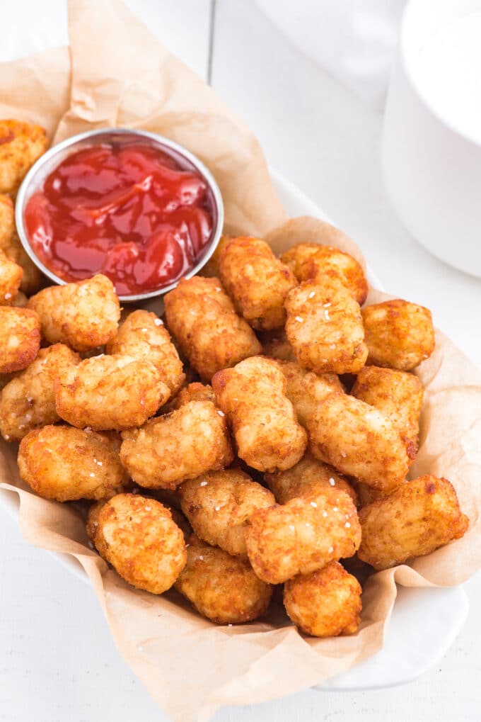 Air Fryer Tater Tots Deliciously Sprinkled