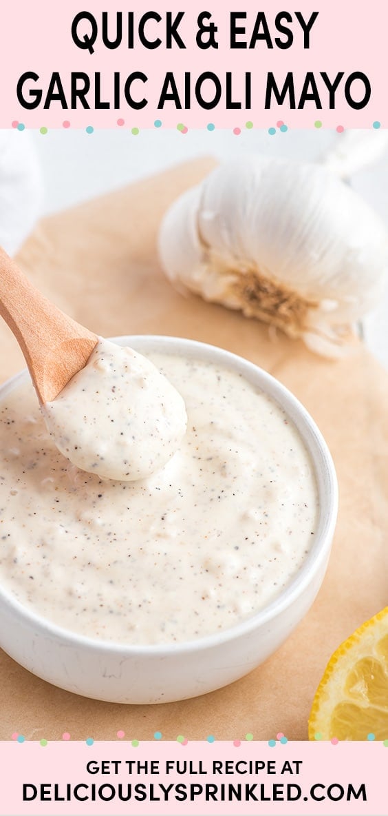Lemon Garlic Aioli Deliciously Sprinkled