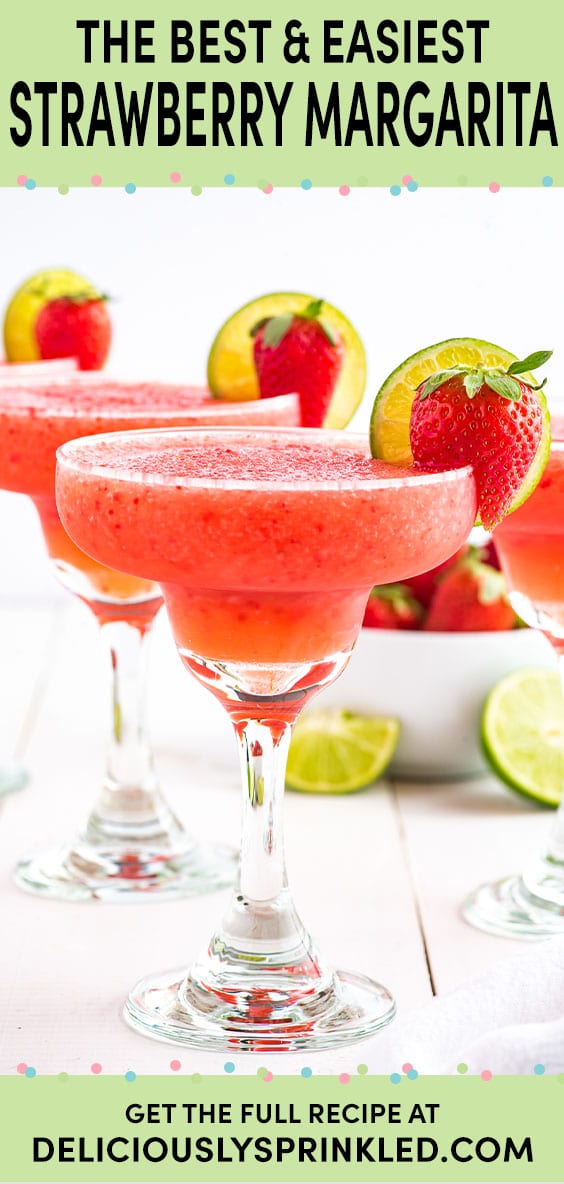Frozen Strawberry Margarita Recipe Deliciously Sprinkled