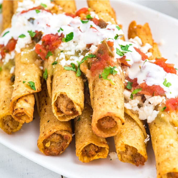 Taquitos In Air Fryer – Deliciously Sprinkled