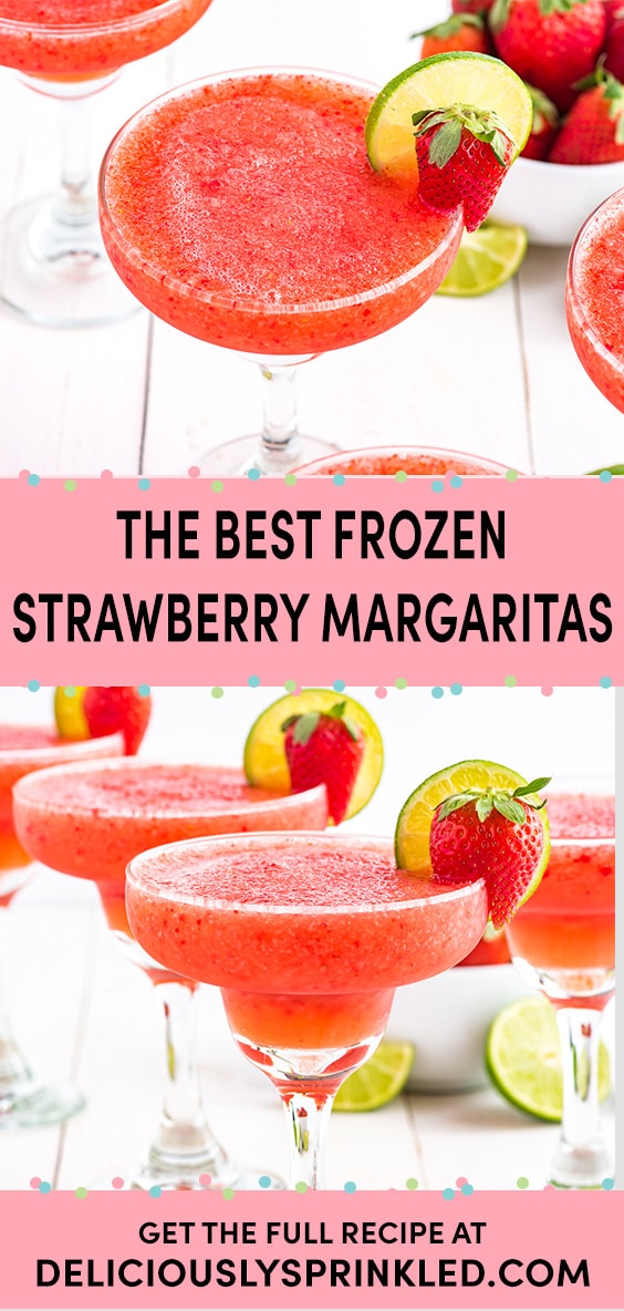 Frozen Strawberry Margarita Recipe Deliciously Sprinkled