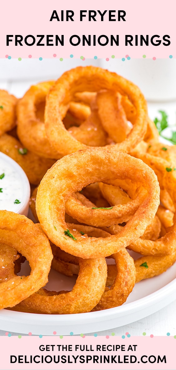 Frozen Onion Rings in Air Fryer Deliciously Sprinkled