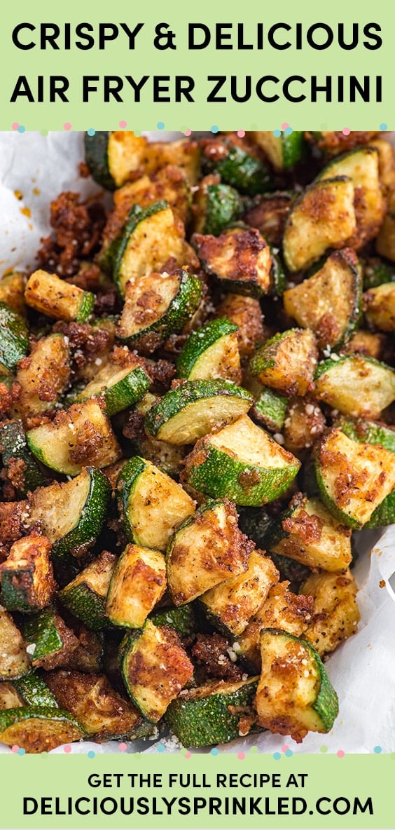 Air Fryer Zucchini Deliciously Sprinkled