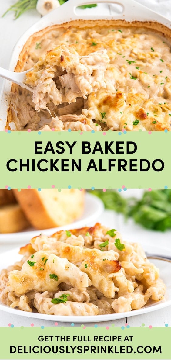 Easy Chicken Alfredo Bake – Deliciously Sprinkled