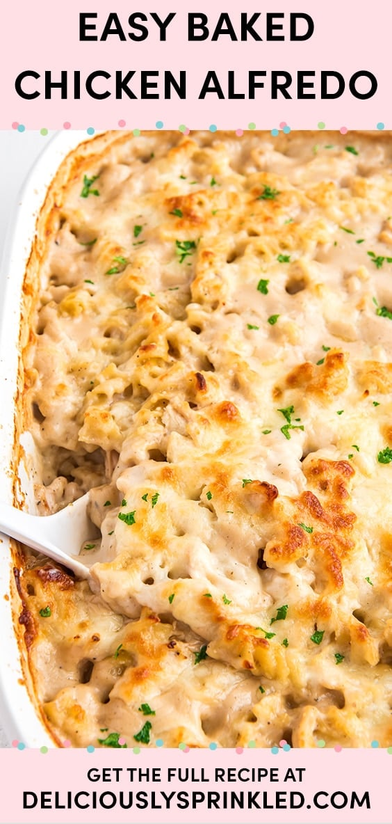 Easy Chicken Alfredo Bake – Deliciously Sprinkled