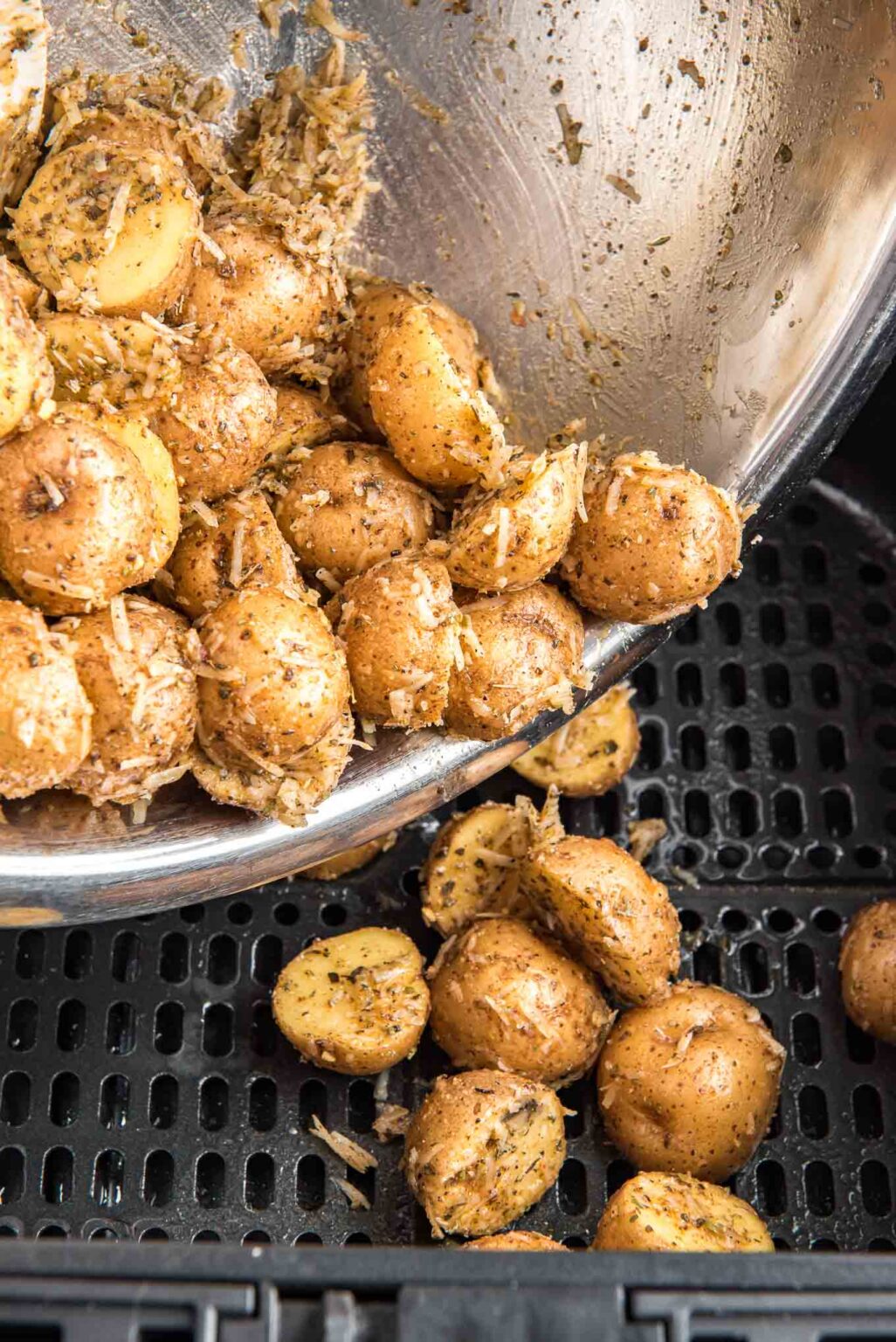 Air Fryer Baby Potatoes Deliciously Sprinkled
