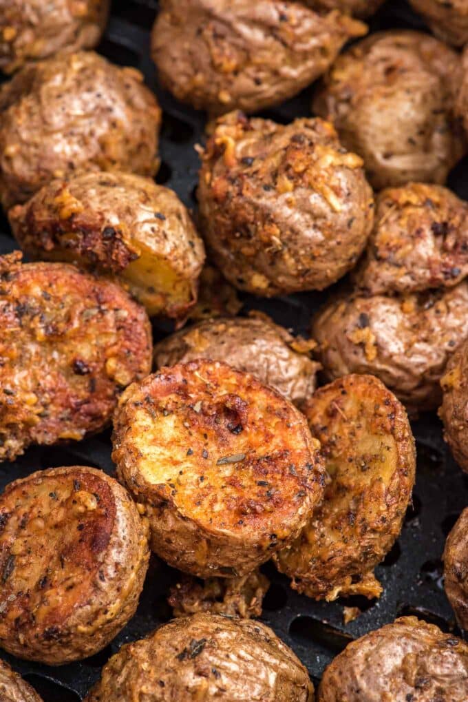 Air Fryer Baby Potatoes Deliciously Sprinkled