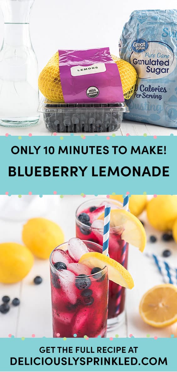 Blueberry Lemonade – Deliciously Sprinkled