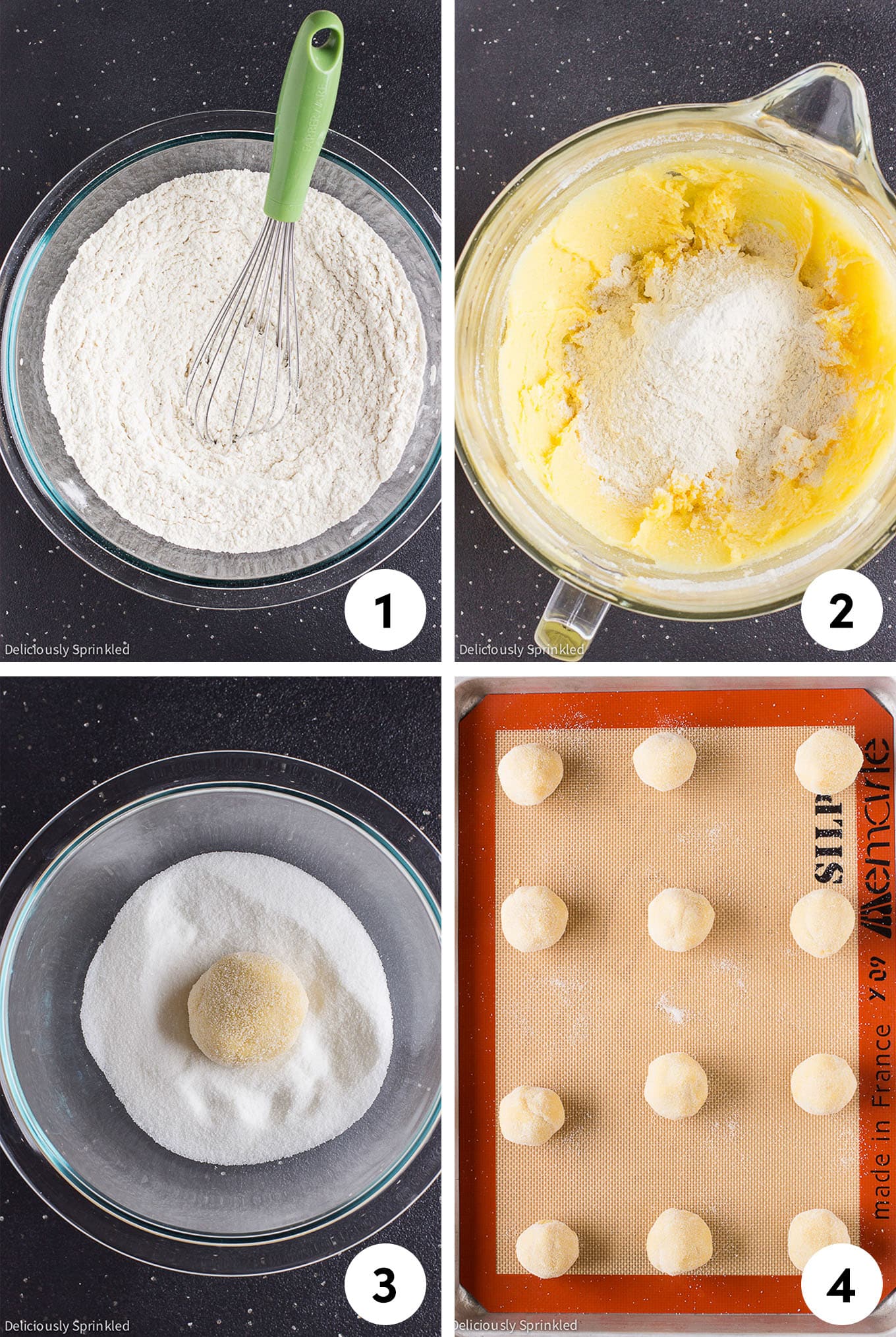Step by step instructions on how to make Lemon Sugar cookies. 