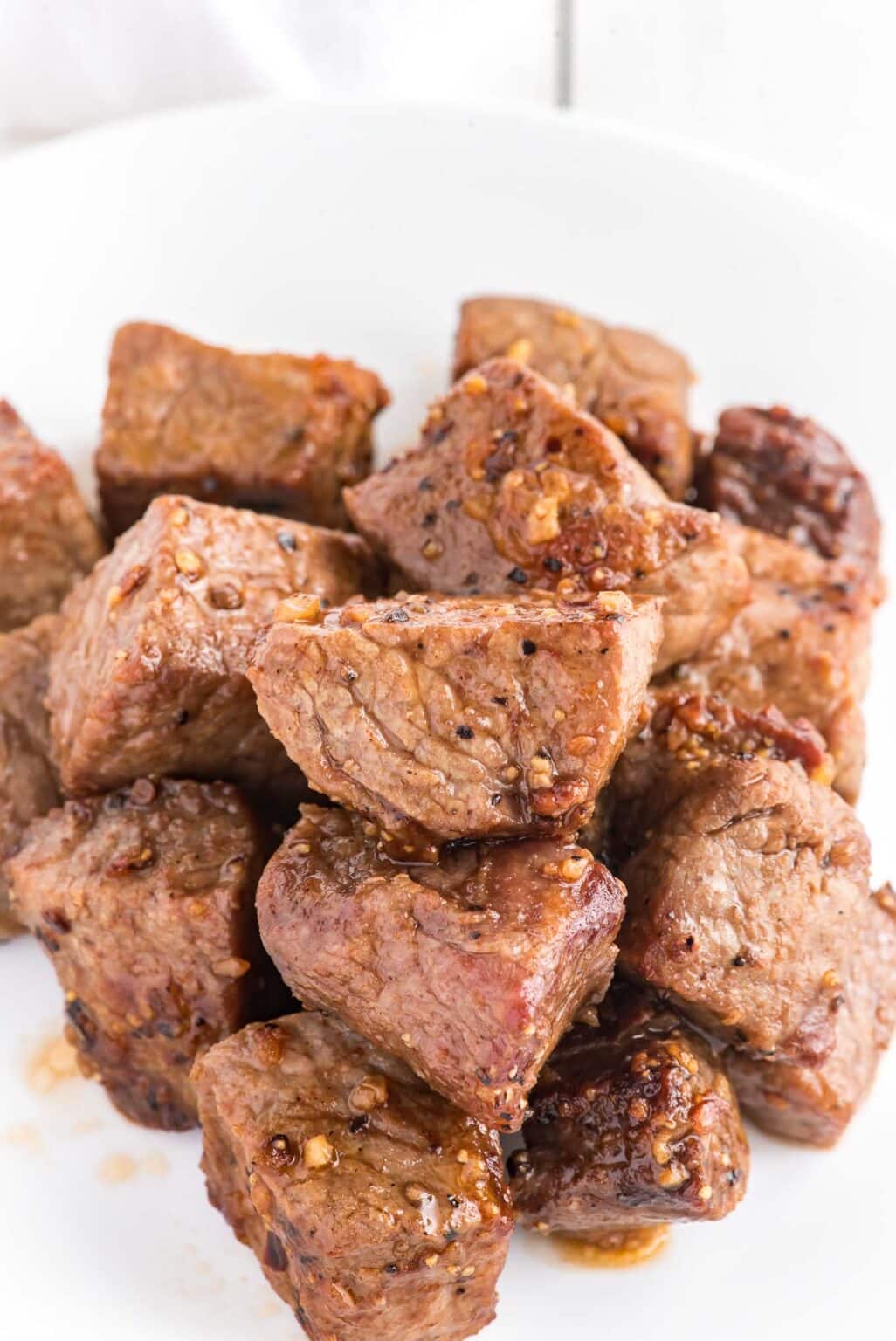 Air Fryer Garlic Butter Steak Bites Deliciously Sprinkled