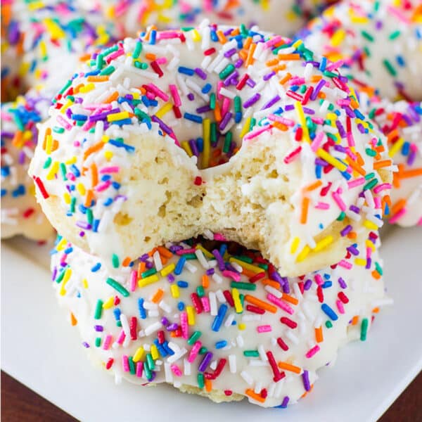 Baked Sprinkled Donuts Deliciously Sprinkled