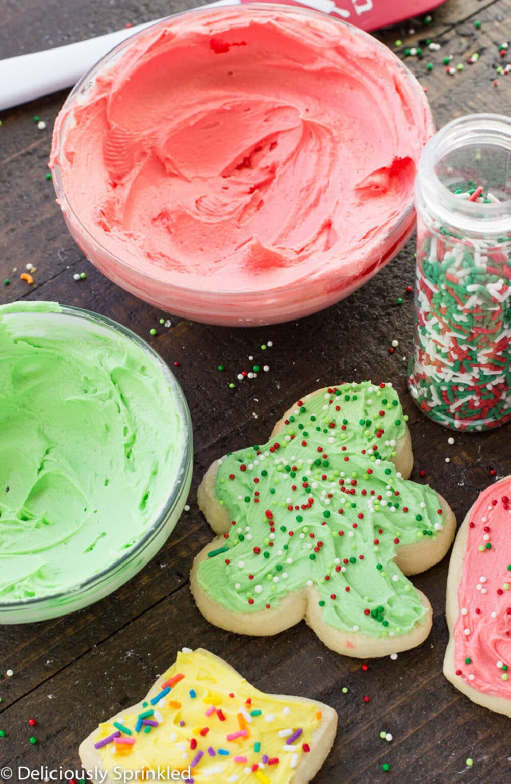 Traditional Christmas Cookies Deliciously Sprinkled