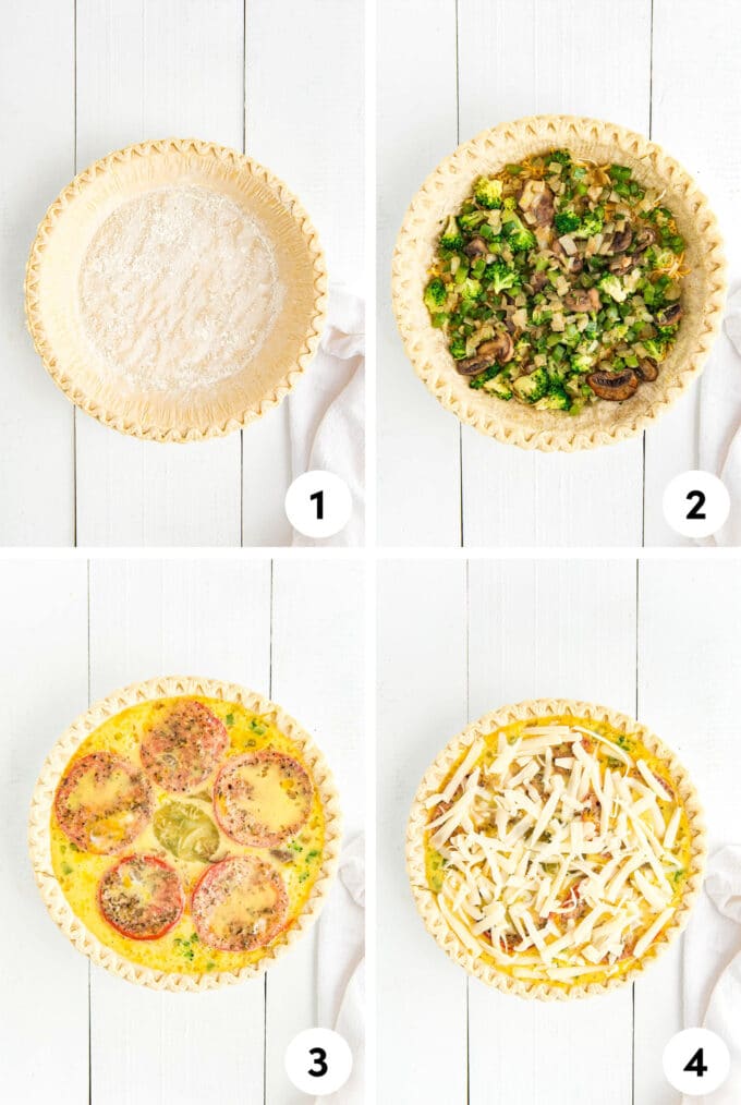 Veggie Quiche Deliciously Sprinkled