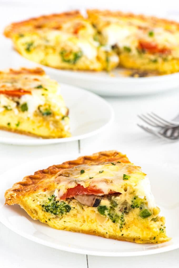 Veggie Quiche Deliciously Sprinkled